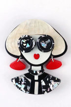 Mushroom Girl Brooch