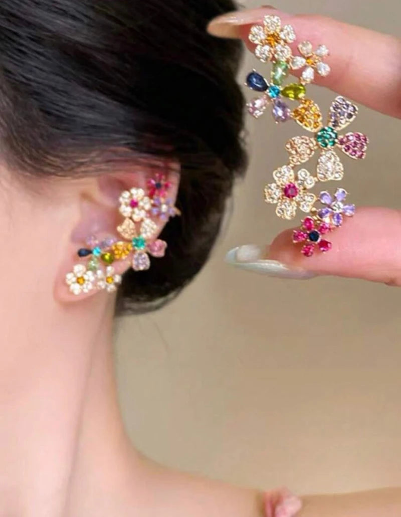 Flower Kisses Earcuffs