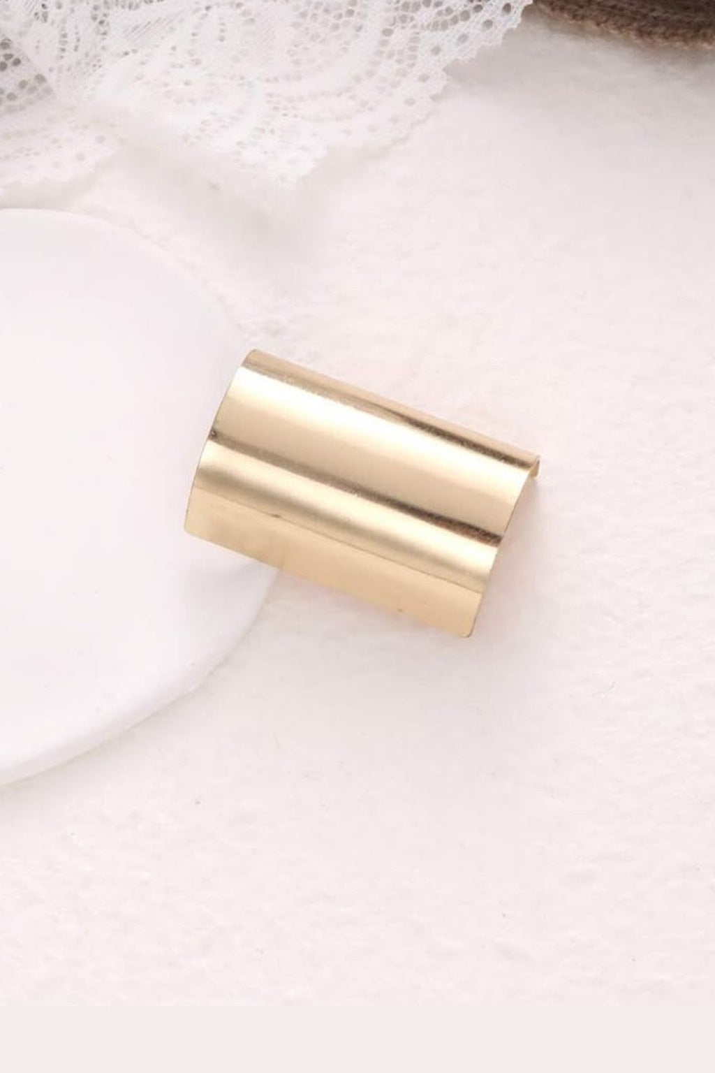 Gold Ponytail Cuff on white