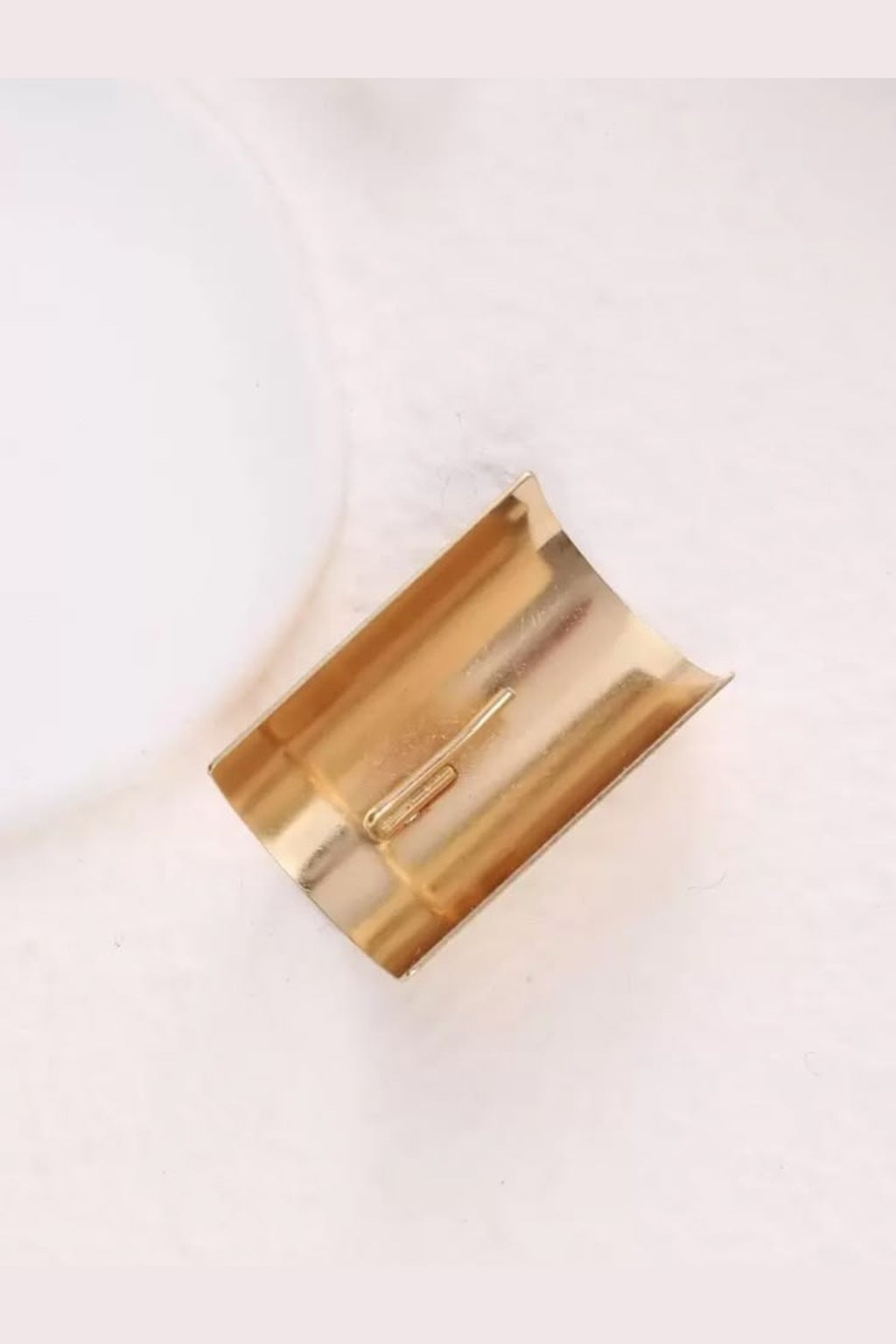 Gold Ponytail Cuff open side view