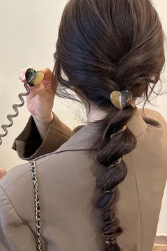 Heart Spiral Hair Tie Set of 2