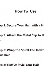 Heart Spiral Hair Tie Set of 2 – how to use steps