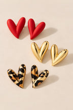 Heart Trio Earrings