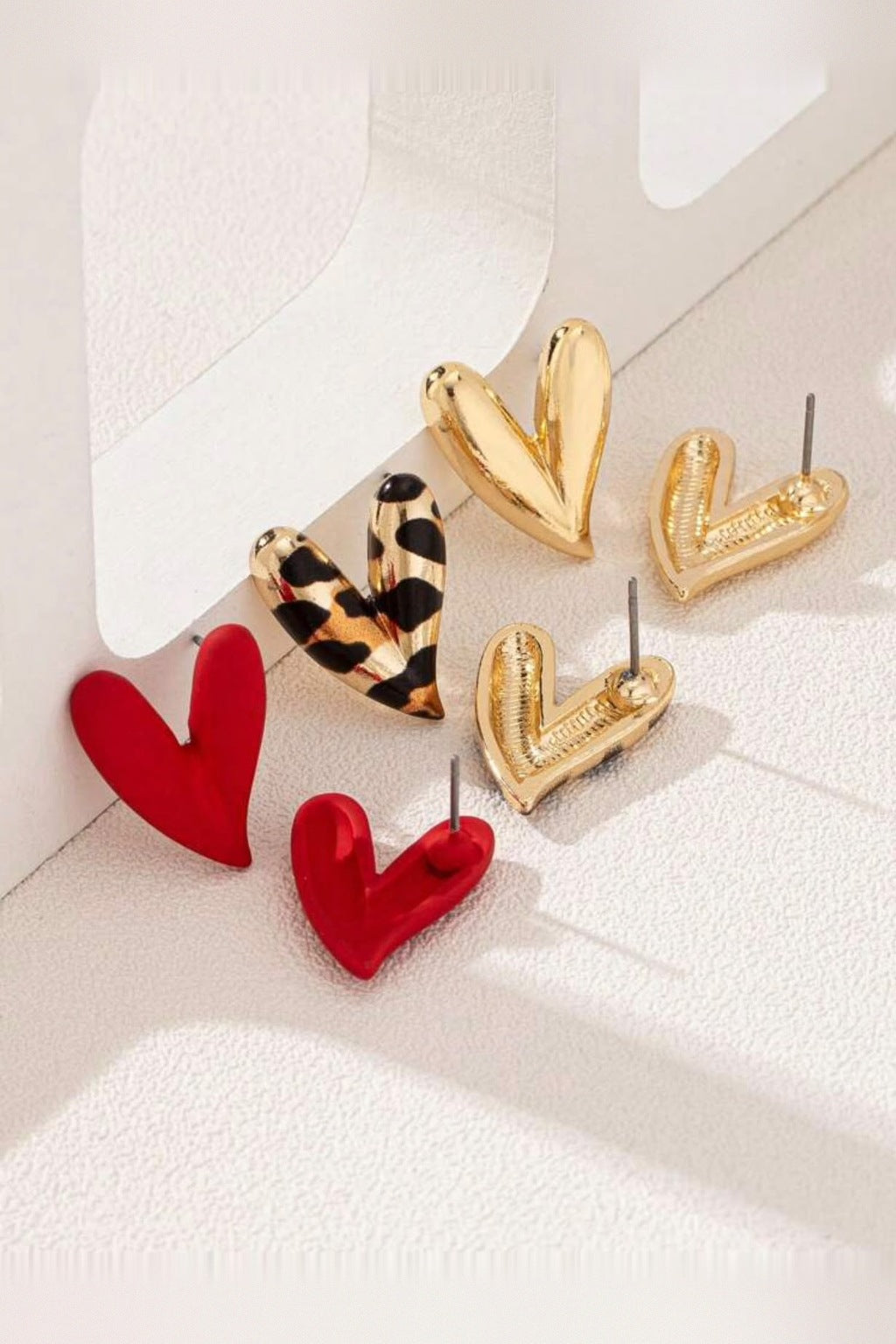 Heart Trio Earrings