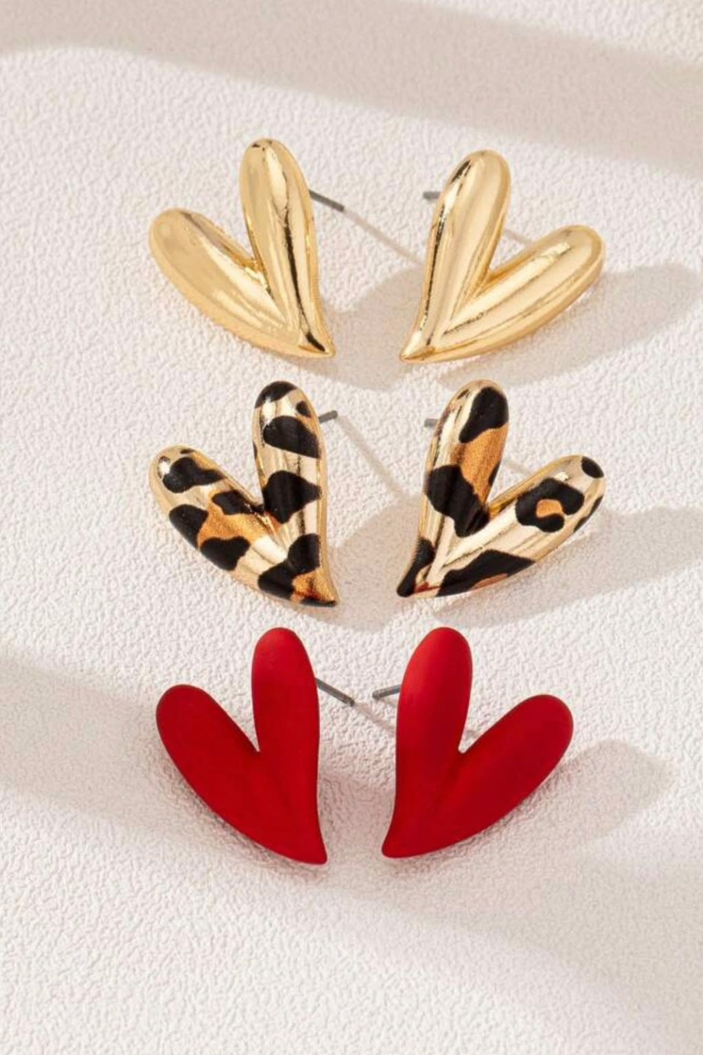 Heart Trio Earrings
