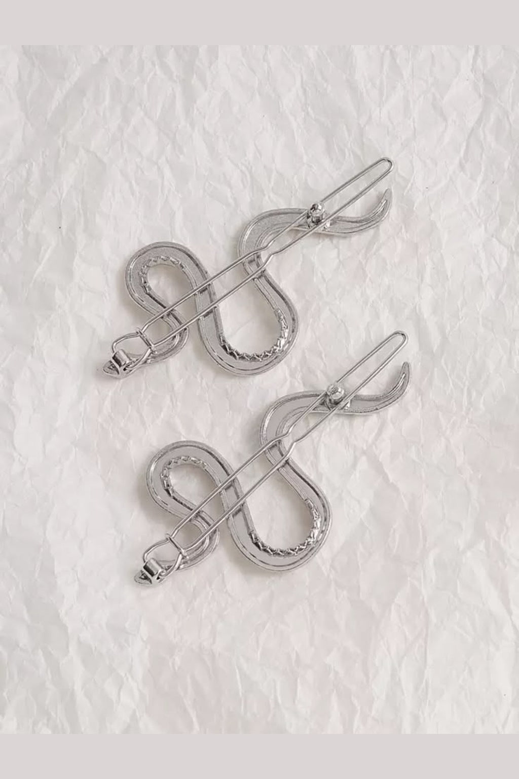Slither Snake Pin Set of 2 – 2 silver snake pins