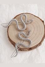 Slither Snake Pin Set of 2 – textured metal close-up