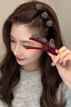 Sparkle Heart Velvet Clip