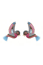 Sparkle Swallow Stud Earrings – pair on white