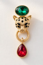 Wild Leopard Drop Earrings – single earring